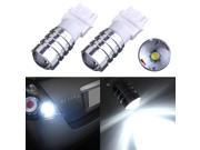 2x T25 White HID Car 3156 Cree Q5 7W Projector LED Turn Reverse Tail Lamp Bulb