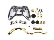 New Great Replacement Set Full Shell Cover Case Buttons Silver for Xbox 360 Wireless Controller