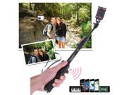New Non slip Soft Handle Rechargeable Aluminum Heavy Duty Extendable Wireless Bluetooth Button Alloy Sport Selfie Monopod Stick For most cell phones and cameras