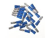20PCS Blue Male Insulated Bullet Wire Connector Electrical Crimp Terminal 14 16AWG 1.5 2.5mm2