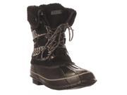 Khombu Maya Short Winter Boots Black 8 M US