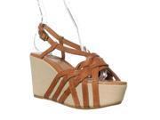 Lucky Brand Stacey Wedge Sandal Tan 9.5 M