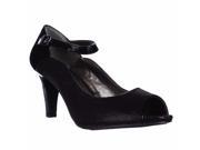 Karen Scott Nadda Peep Toe Pump Heels Black 10 M US