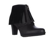 American Living Kallee Fringe Ankle Boots Black Black 7 M US 38 EU