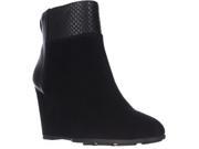 Tahari Sutton Wedge Ankle Boots Black 8.5 M US