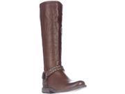 FRYE Phillip Studded Harness Tall Boots Cognac 5.5 M US