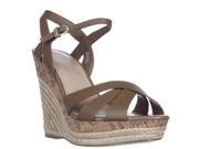 Charles by Charles David Astro Wedge Cork Espadrille Sandals Nude 10 M US