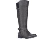 G Guess Halsey Wide Calf Riding Boots Gray 6.5 M US