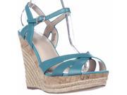 Charles by Charles David Astro Wedge Cork Espadrille Sandals Turquiose 9 M US