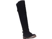 Kensie Stella Over The Knee Boots Black Suede 7 M US 38 EU