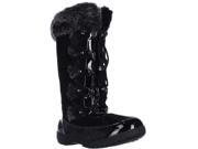 Sporto Millie Faux Fur Trim Winter Boots Black 6.5 M US
