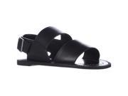 Charles by Charles David Arianna Flat Strapped Sandals Black 6 M US