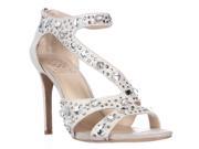 Vince Camuto Kayanne Jeweled Strappy Dress Sandals Earl Grey 8 M US 38 EU