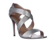 Coach Halsey Strappy Dress Sandals Light Pewter 6.5 M US