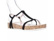 Taryn Rose Amore T Strap Platform Sandals Black 11 M US