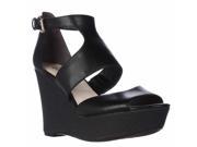 B35 Sophie Wedge Platform Sandals Black 8 M US
