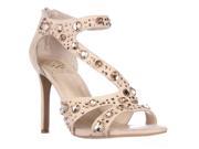 Vince Camuto Kayanne Jeweled Strappy Dress Sandals Petal 8 M US 38 EU