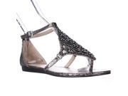 Vince Camuto Valeen Ankle Strap Flat Sandals Steel 6 M US 36 EU