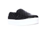 madden girl Playaa Quilted Platform Fashion Sneakers Black 9.5 M US