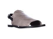 Elie Tahari Sunset Flat Slingback Sandals Beta Black 7.5 M US 37.5 EU