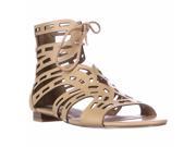 Chelsea Zoe Cierra Gladiator Flat Sandals Natural Burnish 8 M US