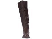 XOXO Selby Knee High Back Lace Up Tassle Winter Boots Brown 8.5 M US 40 EU