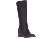 XOXO Marisa Wide Calf Square Toe Knee High Boots Black 8 M US