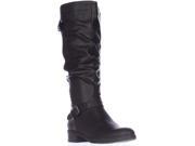 White Mountain Chip Casual Knee High Boots Black 7.5 M US