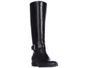 Nine West Diablo Knee High Pointed Toe Boots Black 6 M US