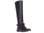 Coach Mabel Chain Ankle Strap Riding Boots Black 5 M US