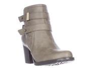 naturalizer Tipper Block Heel Double Strap Ankle Booties Taupe 5.5 M US 35.5 EU