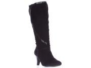 KS35 Mailaa Mid Calf Fashion Boots Black 6.5 M US