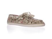 Sperry Top Sider Cruiser Boat Shoes Tan Ditsy Floral 11 M US 42.5 EU