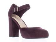 B35 Ritzy Ankle Strap Heels Poisonberry 8.5 M US