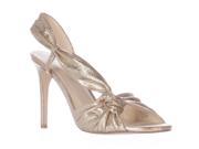Nine West Ultana Heeled Dress Sandals Light Gold 8.5 M US