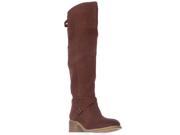 mojo moxy Rebel Over The Knee Casual Boots Cognac 9 M US