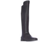 Cole Haan Dutchess Over The Knee Back Stretch Motorcycle Boots Black 8 M US