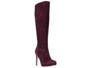 Nine West Pearson Wide Calf Knee High Boots Dark Red 5.5 M US