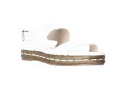 Via Spiga Lilit Flat Espadrille Sandals White 6.5 M US 36.5 EU