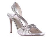 Nine West Ultana Heeled Dress Sandals Light Silver 8.5 M US