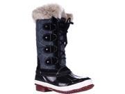 Khombu Melanie Waterproof Winter Boots Black Grey 6 M US