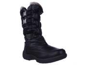 Weatherproof Mikayla Mid Calf Buckle Shearling Lined Winter Boots Black 7 M US