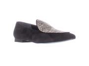 Marc Fisher Tanialy Pointed Toe Loafer Flats Black Multi 6 M US