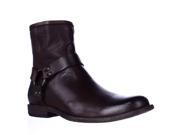 FRYE Phillip Harness Ankle Boots Dark Brown 8 US