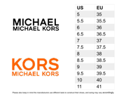 MICHAEL Michael Kors Trina Platform Ankle Strap Sandals Black Gold 6.5 US 36.5 EU