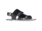 VINCE Sorce Slingback Slide Sandals Pewter Leather 9 M US 40 EU