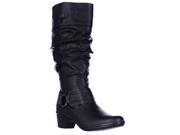 Easy Street Jayda Wide Calf Slouch Boots Black 6 M US