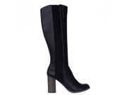 Fergalicious Righteous Knee High Block Heel Boots Black 6 M US 36 EU
