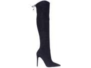 GUESS Akera Over The Knee Pointed Toe Heeled Dress Boots Black 9.5 US