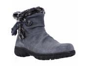 Khombu Isabella Memory Foam Short Winter Boots Grey 8 M US